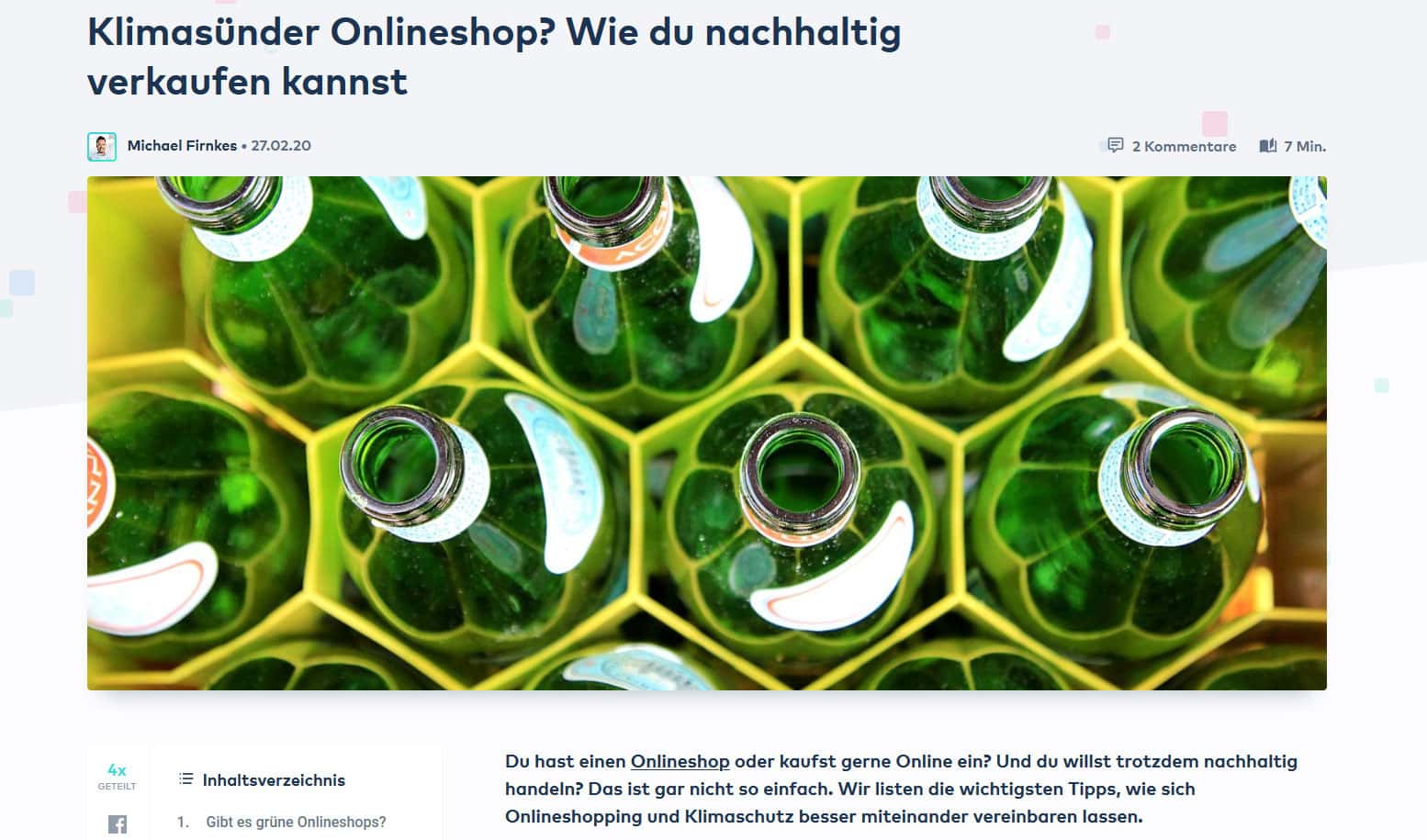 Beitragsbilder für den Blog