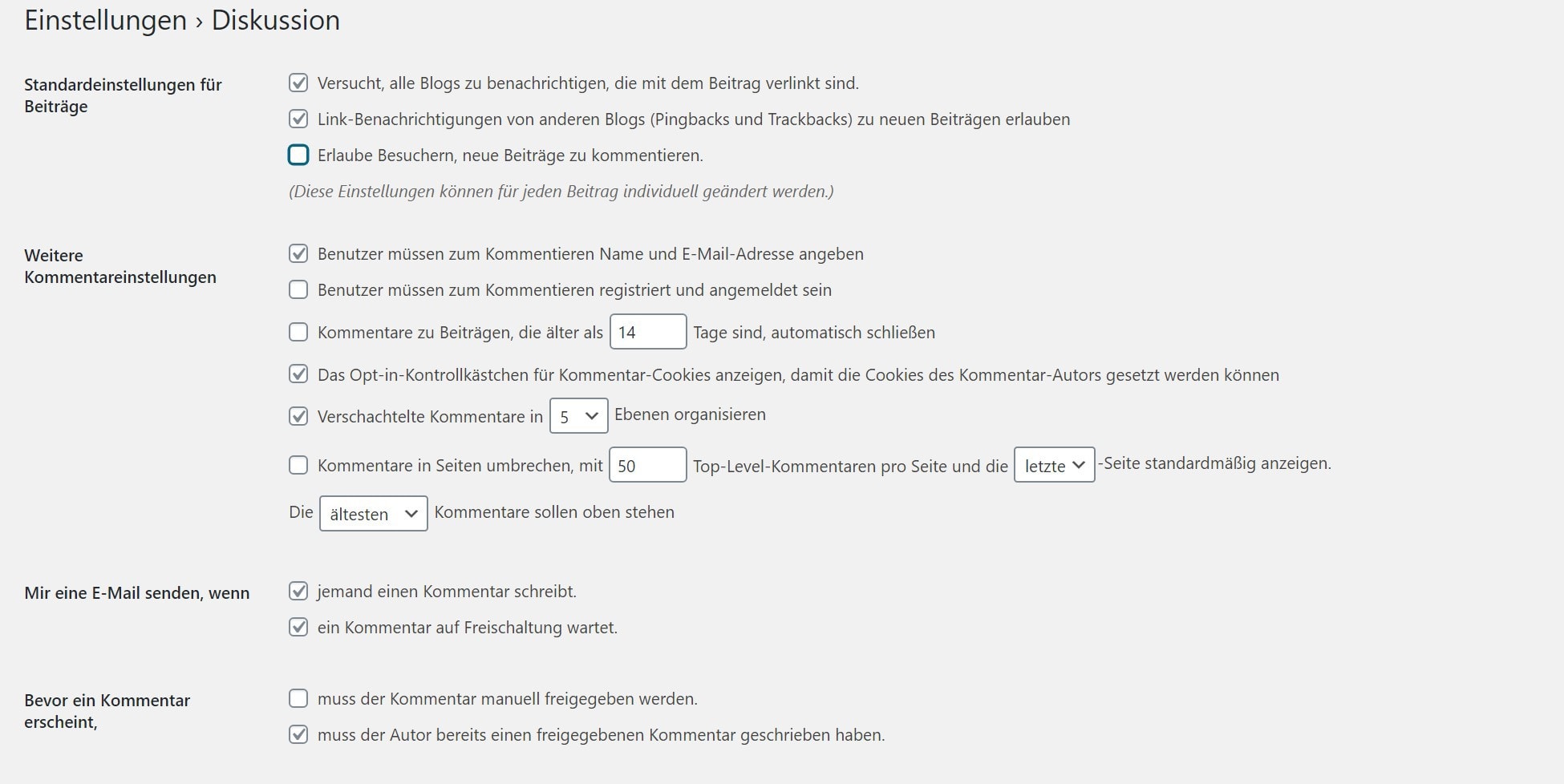 WordPress Comments