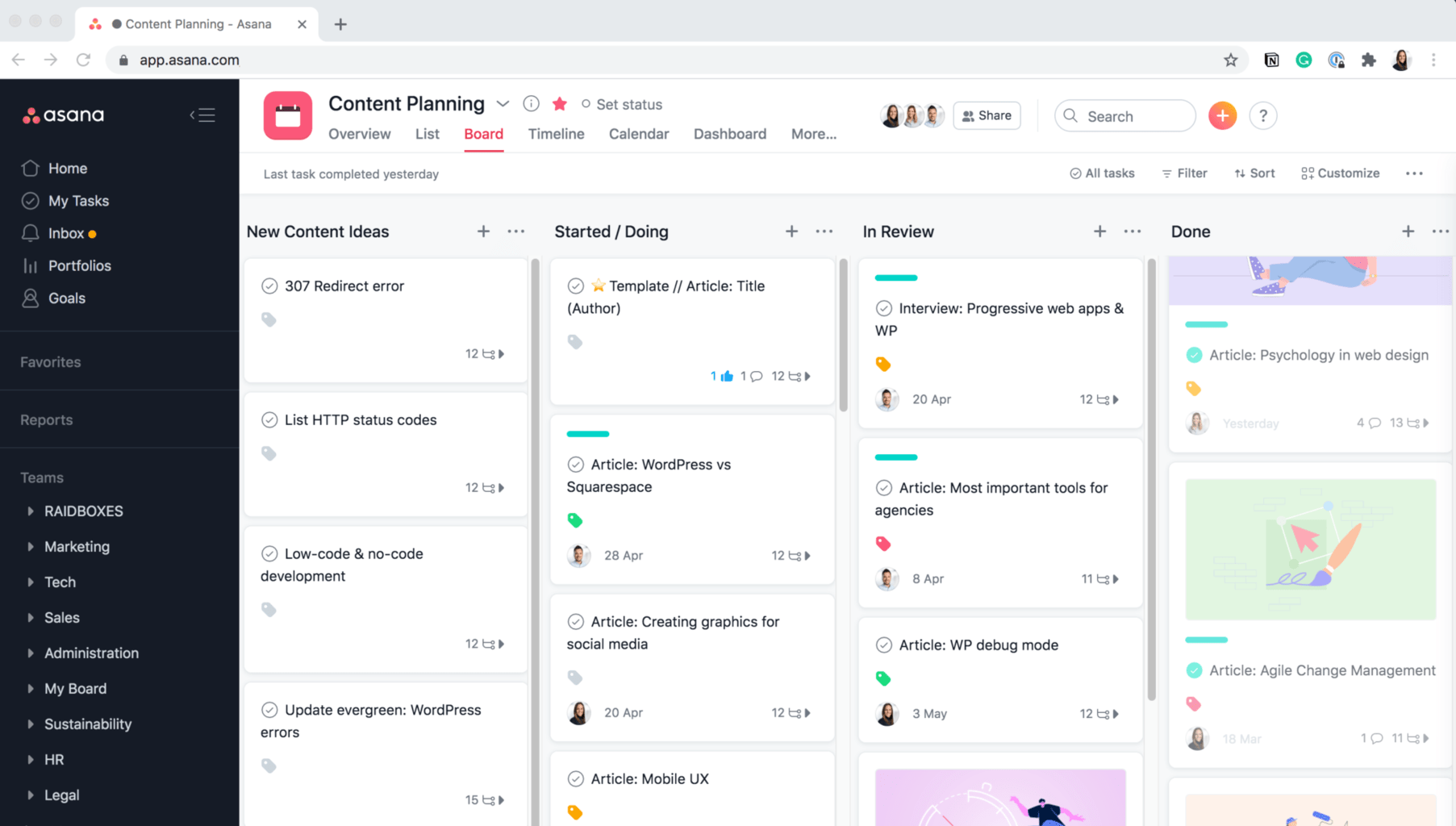 Asana Project Management